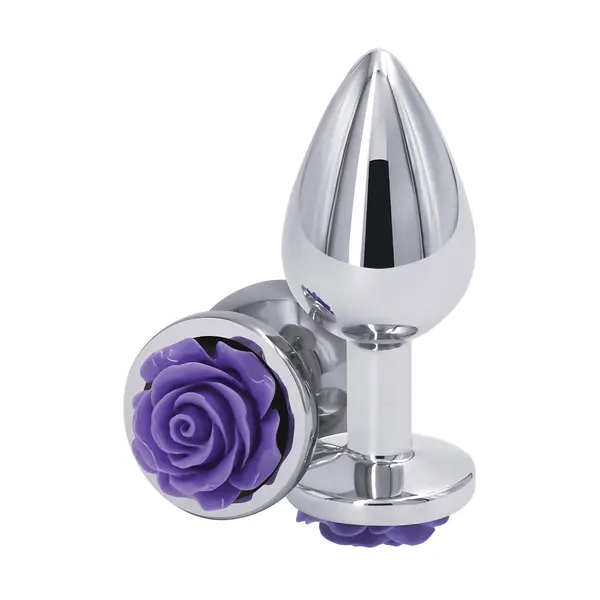 Анален разширител с роза Rear Assets Rose Лилав, размер M