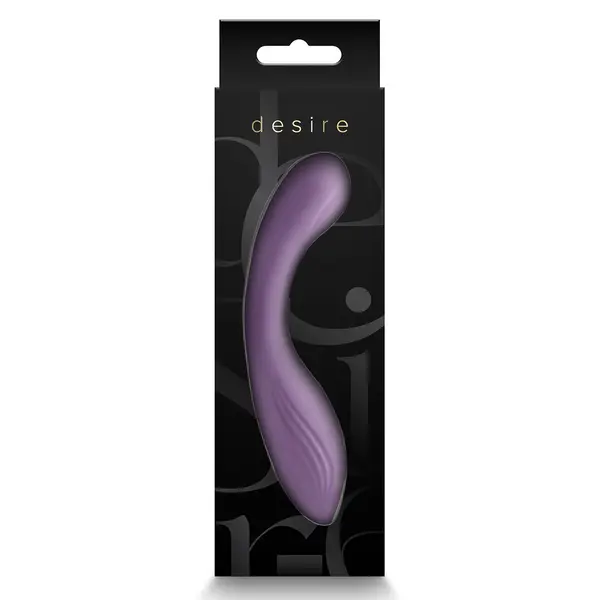 Мини вибратор Desire Pure Gray, Лилав, 10 функции, 13.7 см.