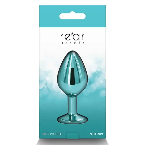 Метален анален разширител Rear Assets, Тюркоаз, Размер M, 8.2 см.