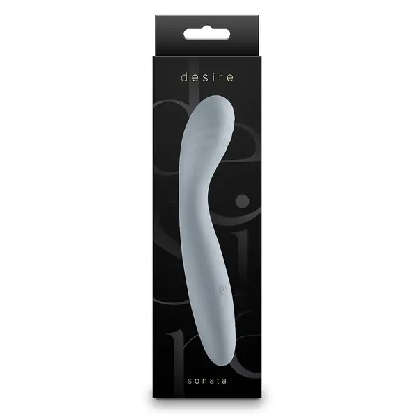 Вибратор за G-точка Desire Sonata Fog, Сив, 17.6 см