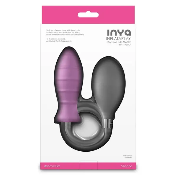Надуваем анален разширител Inya InflataPlay, Розов