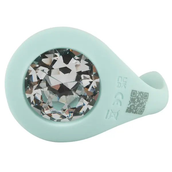 Вибриращ Butt Plug JUVELA, дистанционно, 10 режима, анален стопер, скъпоценен камък