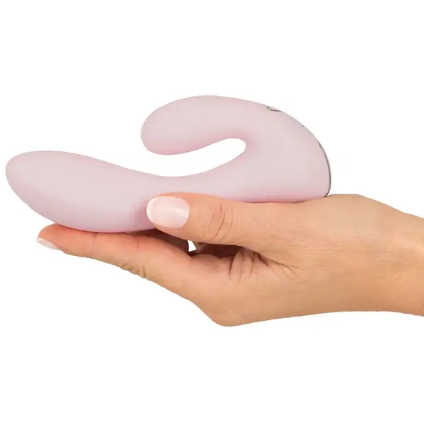 Мини вибратор заек CERYA, 10 режима, двойна стимулация, презареждаем