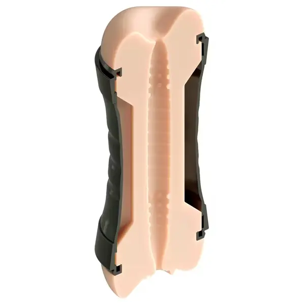 Мастурбатор двоен Super Flip-A-Pussy Over PDX Extreme – вагина и анус, 26 см, светъл тен