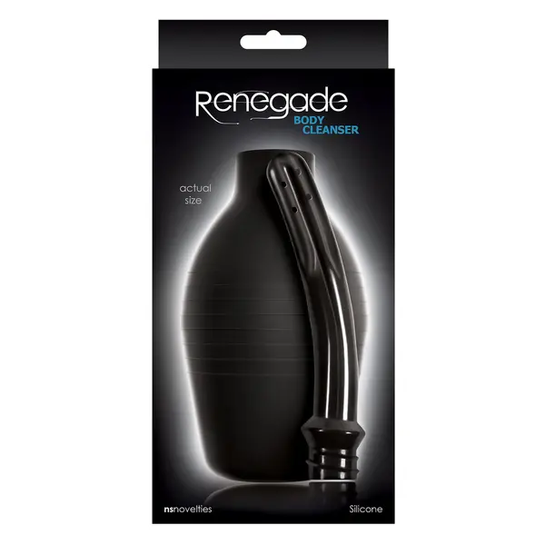 Анален душ с голям капацитет Renegade Body Cleanser, 355 мл, Черен