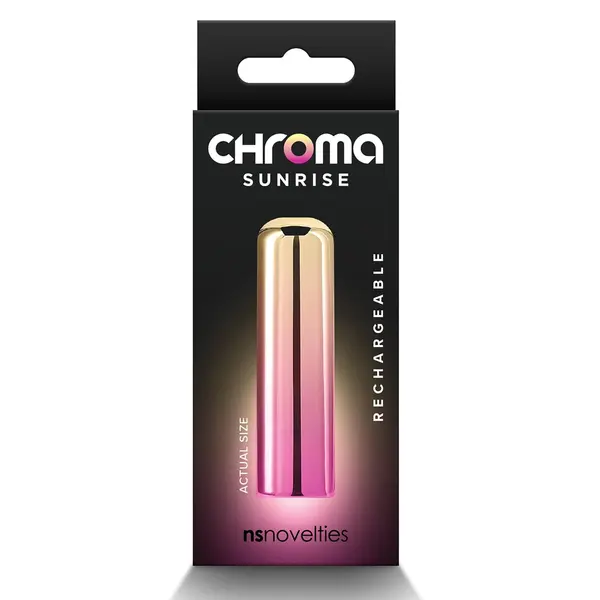 Мини вибратор Chroma Sunrise Small, 10 режима, Многоцветен