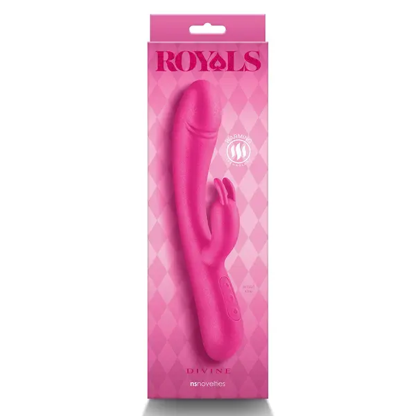 Вибратор заек Royals Divine, 20 функции, 22,2 см, Розов