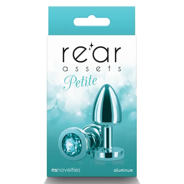 Анален разширител с кристал Rear Assets Petite, Тюркоаз, 6 см.