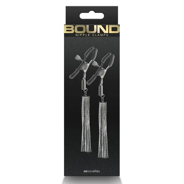 Метални щипки за зърна Bound Nipple Clamps D2, Сив