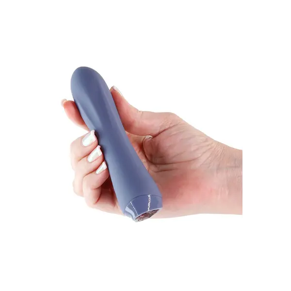 Силиконов мини вибратор Charms Fern, Сив, 10 Функции, 13,4 см.