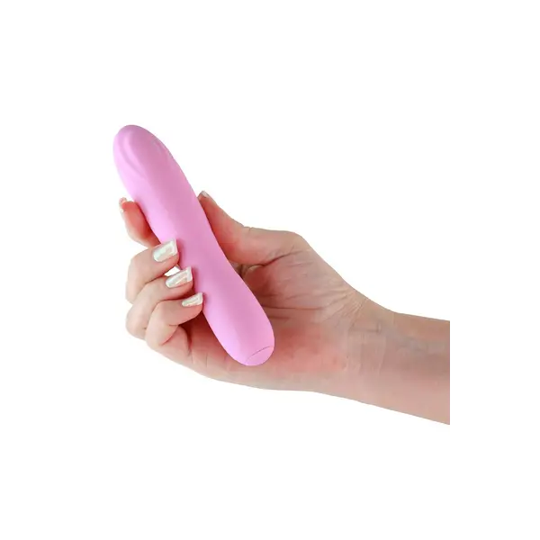 Компактен силиконов вибратор Desire Destiny, 14.5 см, 10 режима, Розов