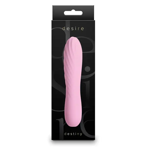 Компактен силиконов вибратор Desire Destiny, 14.5 см, 10 режима, Розов