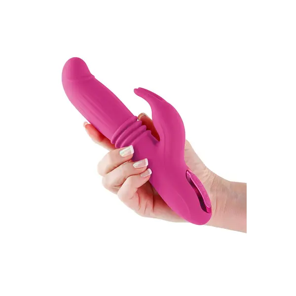 Вибратор Заек с потупваща функция Inya Passion, 14 функции, 22,2 см, Розов