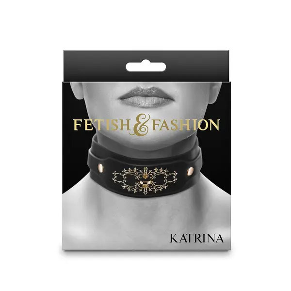 Нашийник Katrina Collar, Колекция Fetish & Fashion, Черен