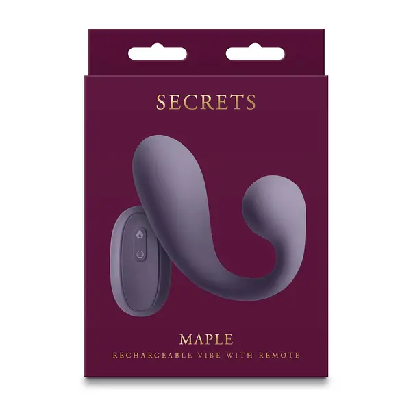 Вибратор за G-точка и клитор с подгряване Secrets Maple, Лилав