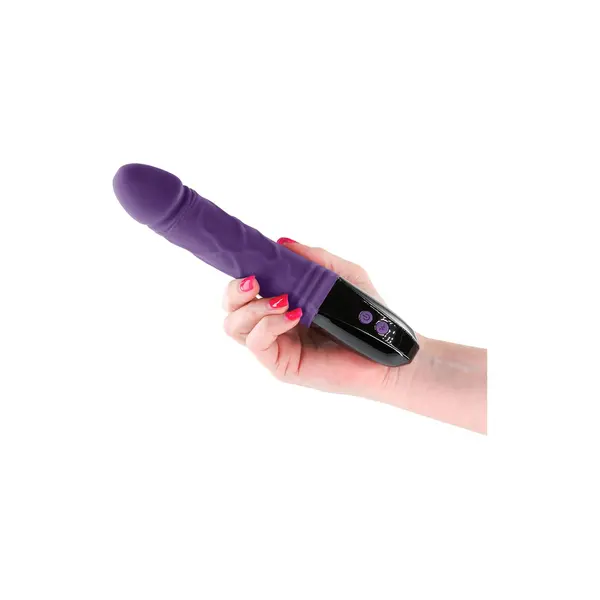 Силиконов вибратор с дигитален дисплей INYA Electrica, 12 функции, 22.9 см, Лилав
