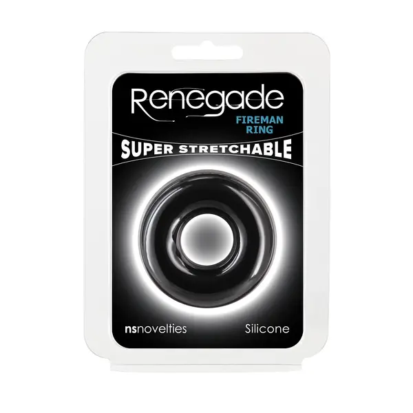 Пенис ринг Renegade Fireman Ring, 5 см, Черен