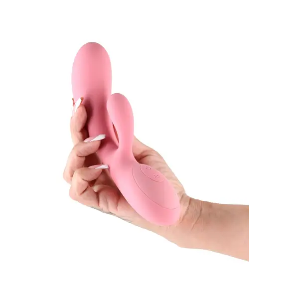 Вибратор Заек Lust-n-Dreams Samba, 14 функции, 19,4 см, Корал