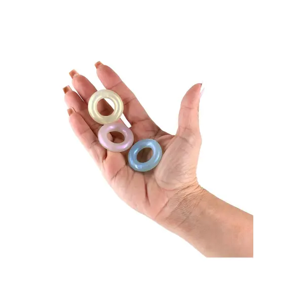 Комплект пенис рингове Fantasia Stamina Rings, 3 броя, Многоцветни