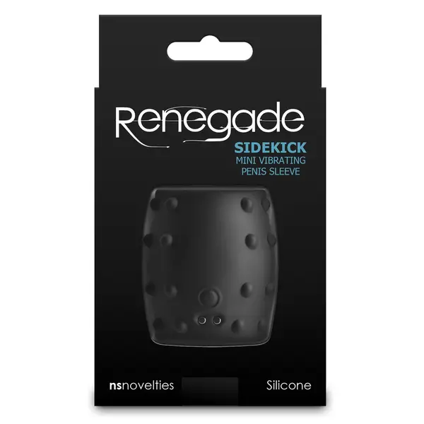 Вибриращ пенис ринг Renegade Sidekick, 10 функции, Черен