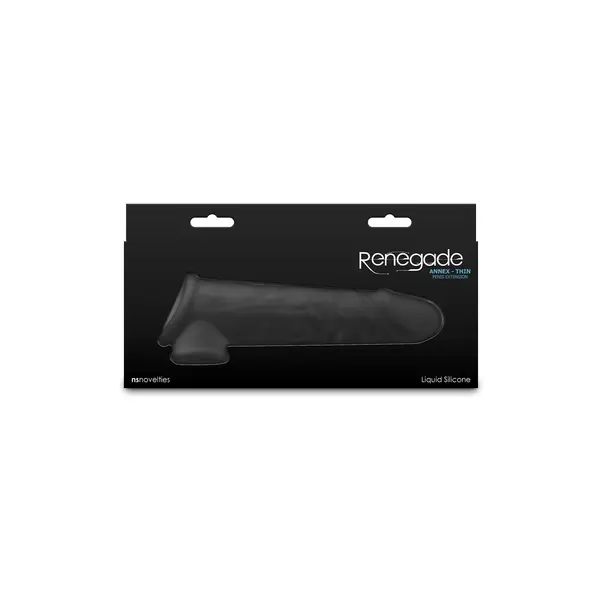 Пенис маншон Renegade Annex Thin, Черен, 19.4 см.