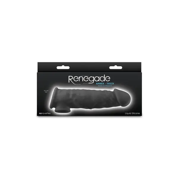 Пенис маншон Renegade Annex Thick, Черен, 18.6 см.