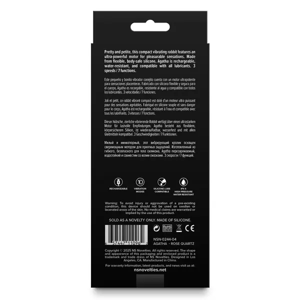 Вибратор Заек Gold-n-Dreams Agatha, Розов