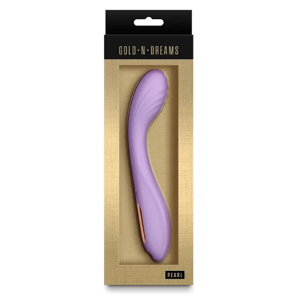 Вибратор за G-точка Gold-n-Dreams Pearl, 10 функции, 18,9 см, Лилав