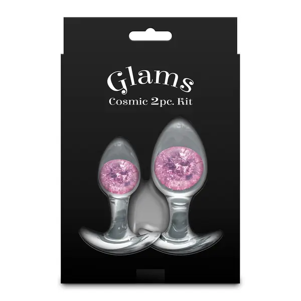 Комплект силиконови анални разширители Glams Trainer Kit – Розов, 2 части