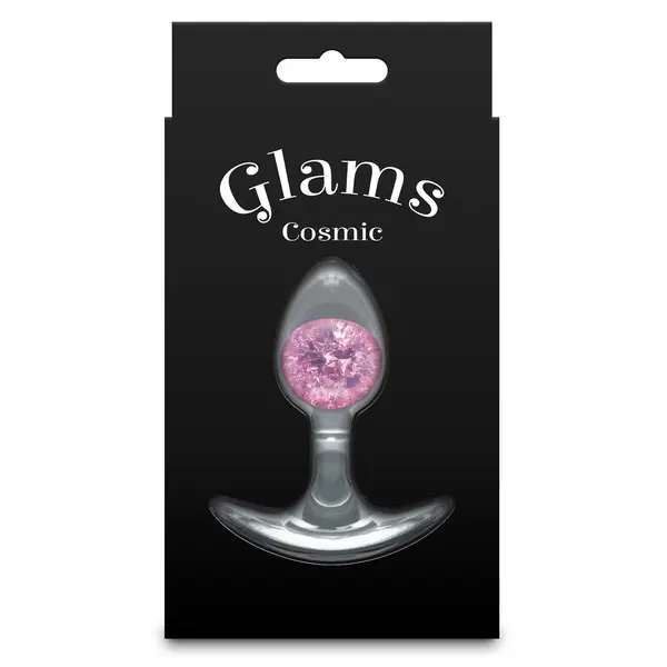 Силиконов анален разширител Glams, Розов, Размер S, 8.1 см.