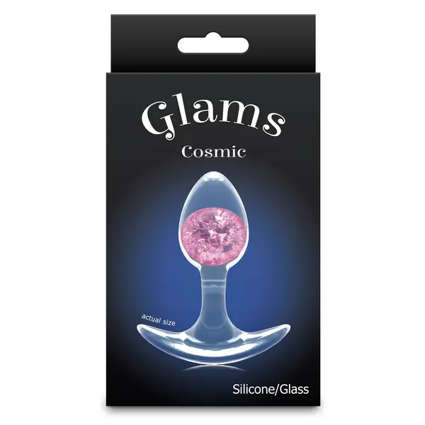 Силиконов анален разширител Glams, Розов, Размер S, 8.1 см.