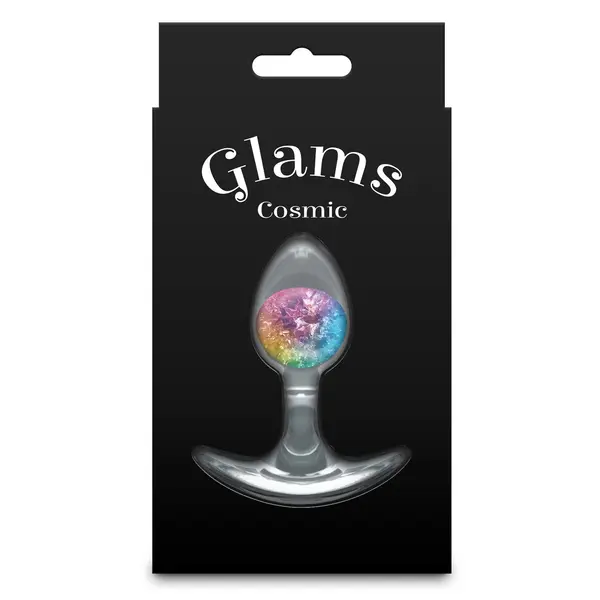 Анален разширител Cosmic Glams, със стъклено топче, 8,1 см, Многоцветен