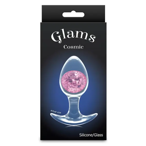 Силиконов анален разширител Glams, Розов, Размер M, 9.5 см.