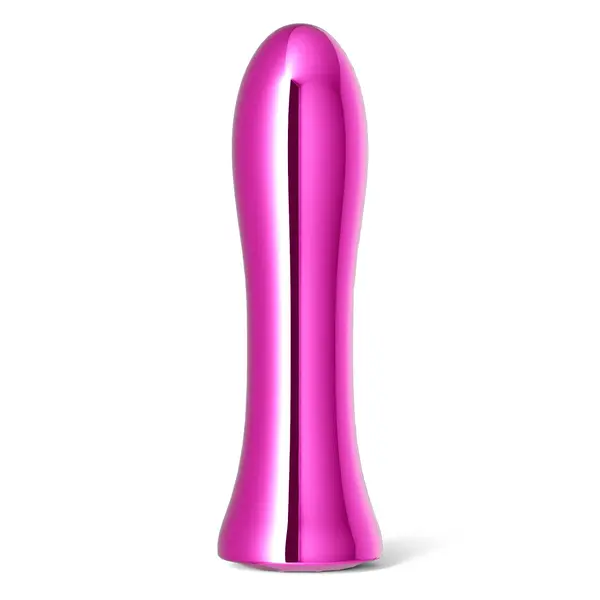 Метален вибратор Inya Shimmer, Розов металик, 10 Функции, 12 см.