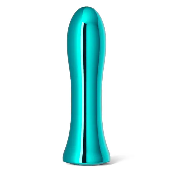 Метален вибратор Inya Shimmer, Тюркоаз, 10 функции, 12 см.