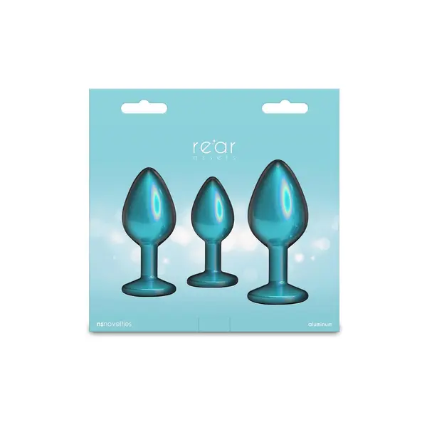 Комплект анални разширители Rear Assets Trainer Kit, 3 части, Тюркоаз