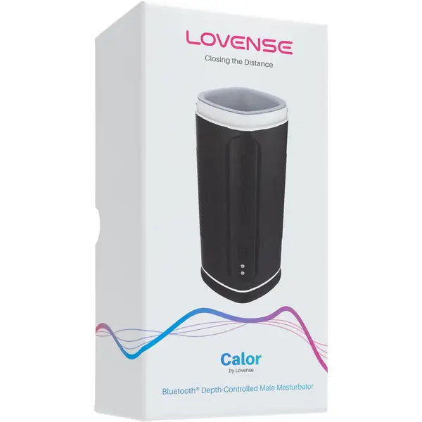 Смарт мастурбатор със затопляне Lovense Calor, Черен