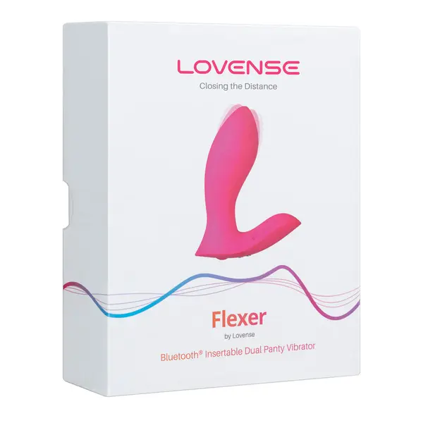 Смарт вибратор за тройна стимулация Lovense Flexer, Розов