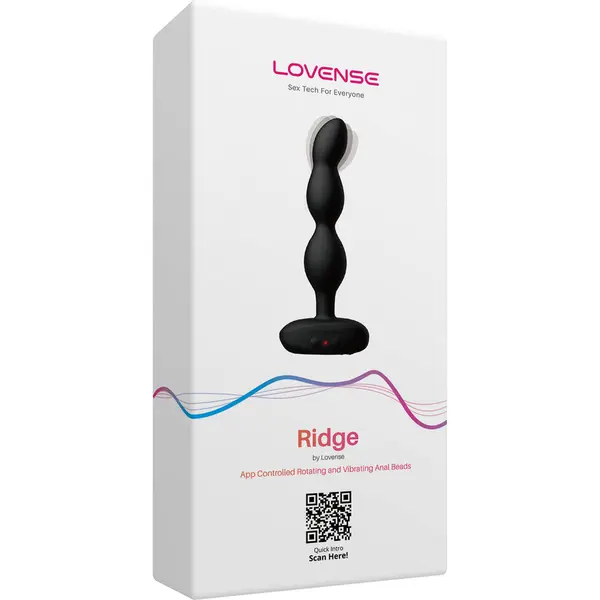 Смарт въртящ се анален вибратор Lovense Ridge, Черен