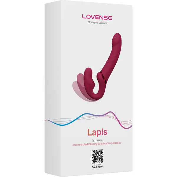 Смарт вибратор за двойки Lovense Lapis, Червен