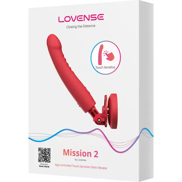 Смарт вибратор с тласкащо движение Lovense Mission 2, Червен