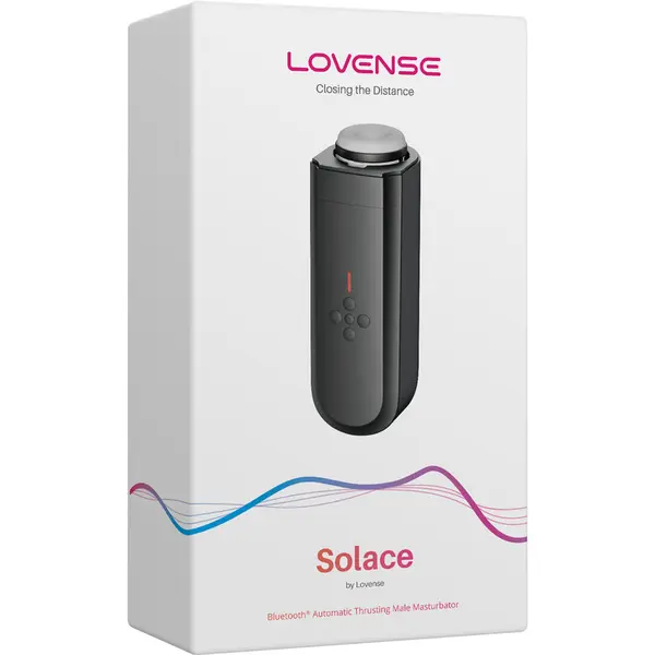 Смарт мастурбатор с тласкащо движение Lovense Solace, Черен