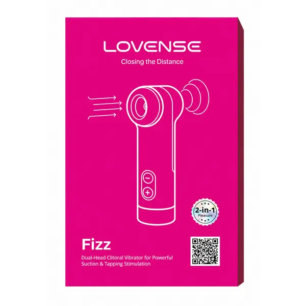 Смарт клиторен стимулатор 2-в-1 Lovense Fizz, Розов