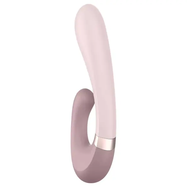 Смарт вибратор със затопляща функция и App контрол Satisfyer Heat Wave, Бежов