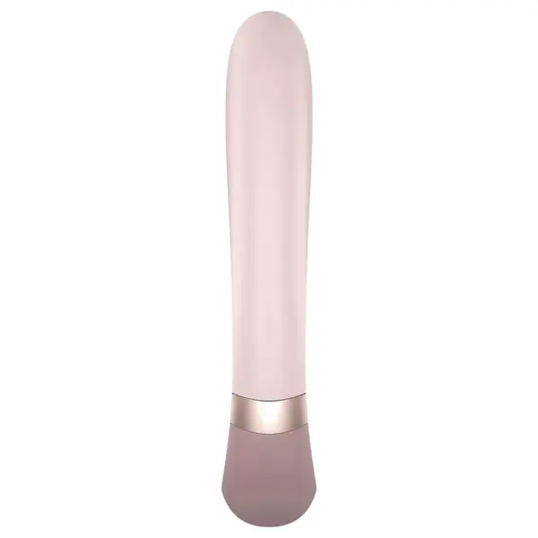 Смарт вибратор със затопляща функция и App контрол Satisfyer Heat Wave, Бежов