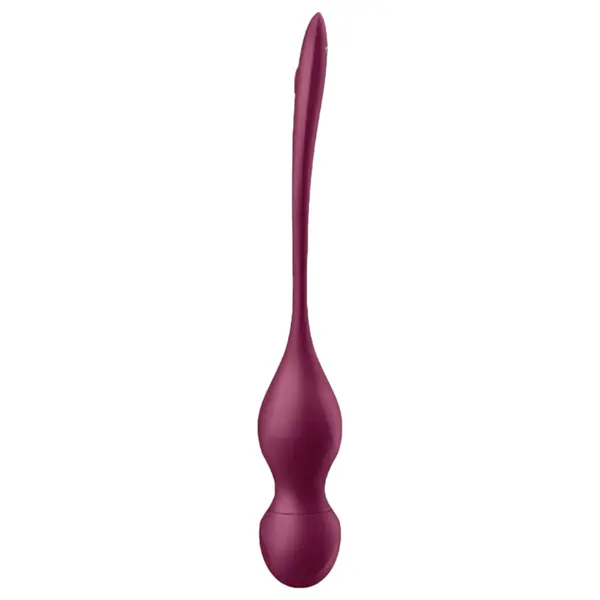Смарт вибриращи кегел топчета Satisfyer Love Birds Vary, Виненочервени