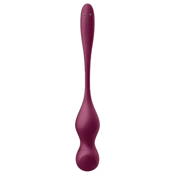 Смарт вибриращи кегел топчета Satisfyer Love Birds Vary, Виненочервени