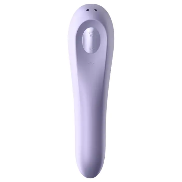 Смарт вибратор 2-в-1 с въздушни вълни и App контрол Satisfyer Dual Pleasure, Светлолилав