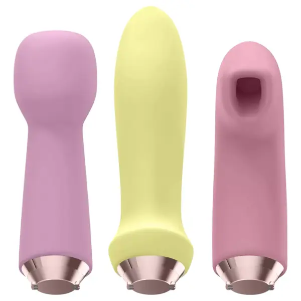 Луксозен комплект мултифункционални вибратори 4-в-1 Satisfyer Marvelous Four, Пастелни нюанси