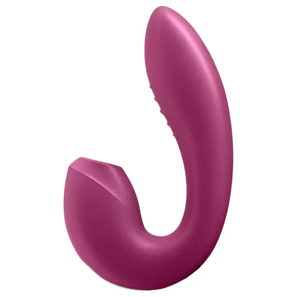 Смарт вибратор с въздушни вълни за двойна стимулация Satisfyer Sunray, Червен